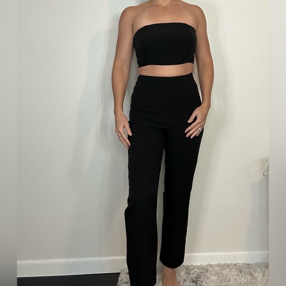 Sincerely Jules | 2-Piece Crop Bandeau Pant Set - Picture 3 of 13